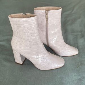 Cream booties